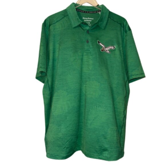 🏝 Tommy Bahama x Philadelphia Eagles IslandZone Polo Shirt – XL – NWT - Picture 1 of 8